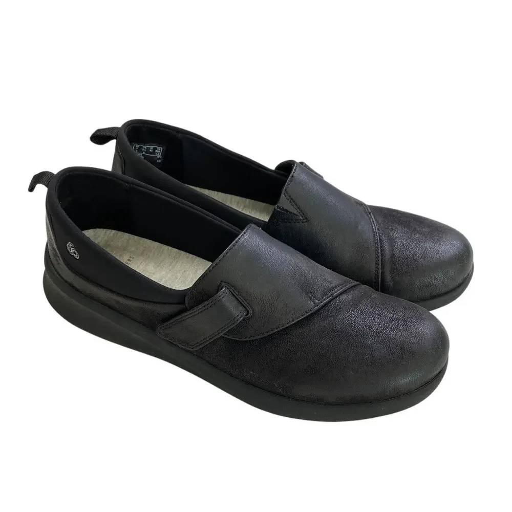 Clarks Cloudsteppers Sillian 2.0 Ease Black Loafer Wedge Heel Comfort Womens 9.5